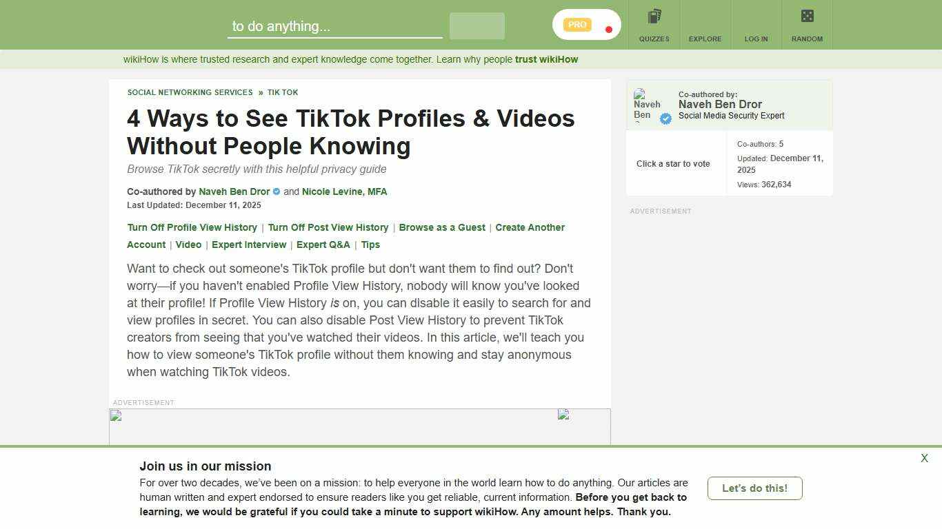 How to View Someone's TikTok Profile Without Them Knowing