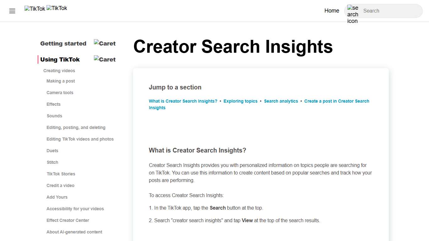 Creator Search Insights